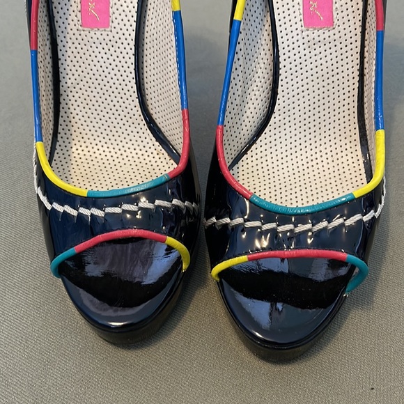 GORGEOUS BETSEY JOHNSON. Vero  Cuoio Open toe.  High heels womens shoes size 7” - Picture 6 of 15